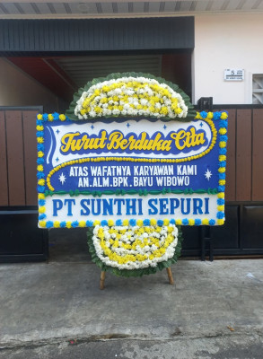 Papan Bunga Duka di Mayang
